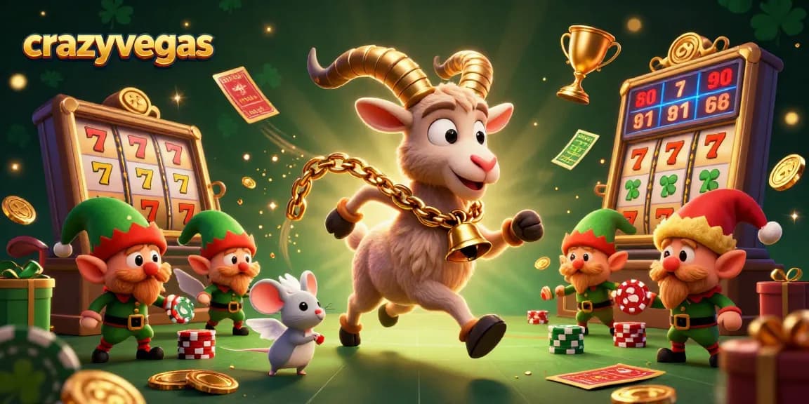 Experience the exciting crazyvegas casino with vibrant characters and dynamic slot elements.