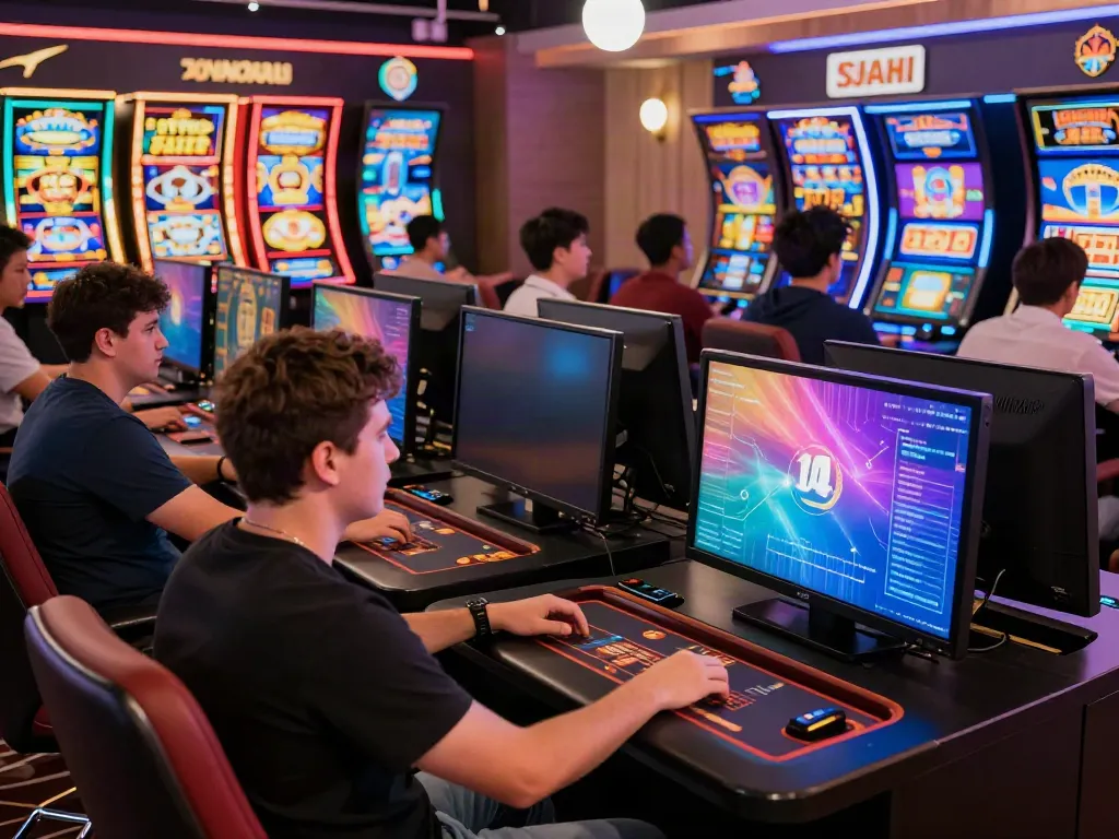 Engaging gaming moment at https://manclub1.jp.net/, showcasing players in an immersive online casino.