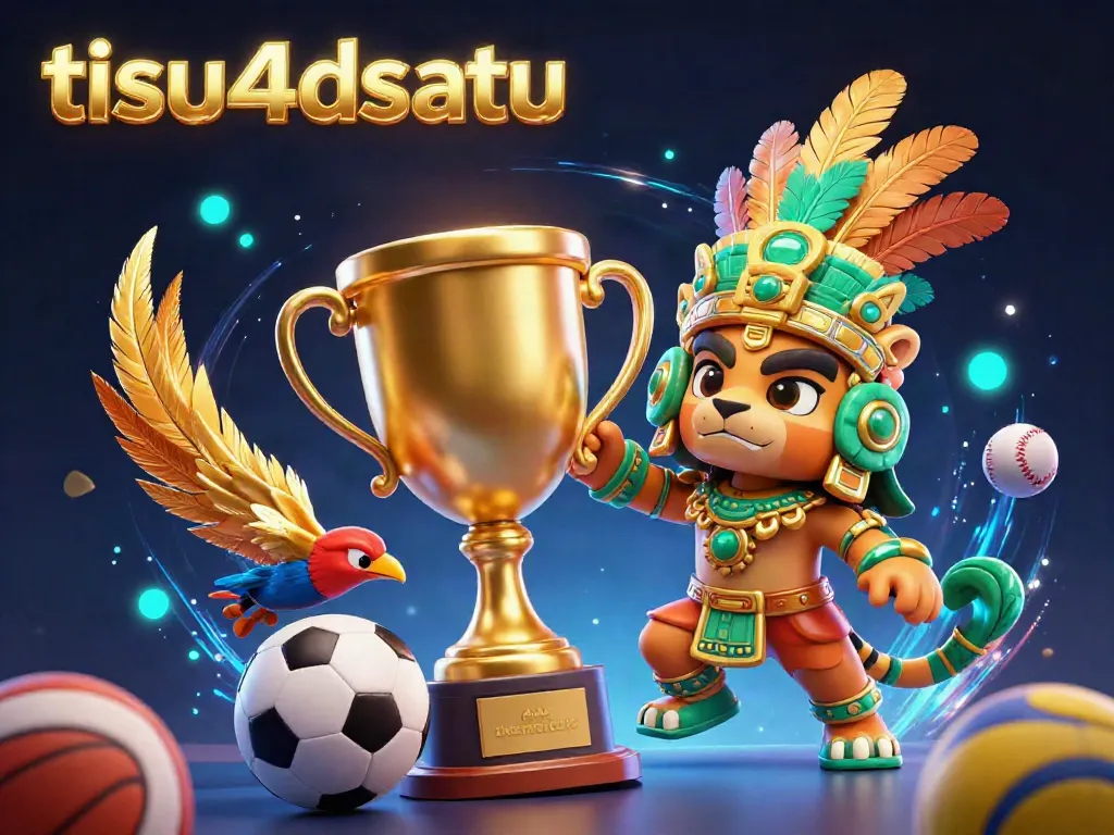 Hasilkan kemenangan di tisu4dsatu dengan elemen taruhan olahraga menarik dan karakter ikonik dalam ilustrasi 3D.