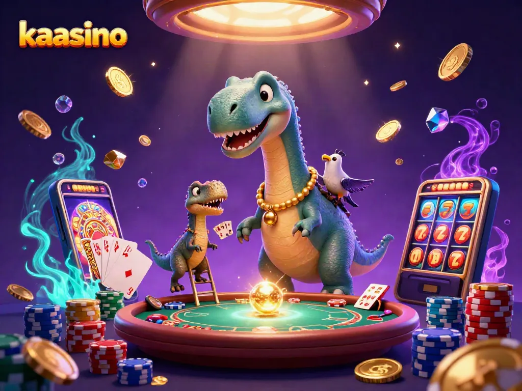 Kaasino offers thrilling gameplay with a brontosaurus dealer and high-stakes poker action.